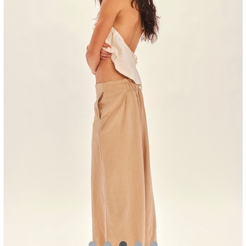 Free People demo cotton linen pant